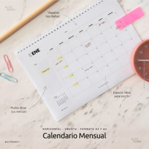 Calendario mensual Calendario mensual