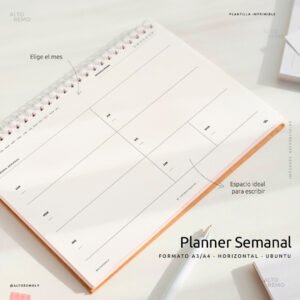 edit-product-sem Agenda perpetua - Version semanal