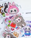 minipack-labubu Promo 10 Minipack Stickers - Labubu