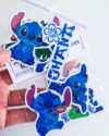 Promo 10 mini packs de stickers de Lilo y Stitch (cada pack incluye 5 stickers de 6 cm aprox). 