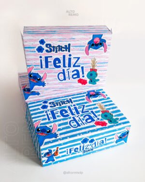Caja de regalo - temática Stitch