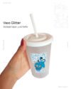 10 Vasos Glitter Personalizado