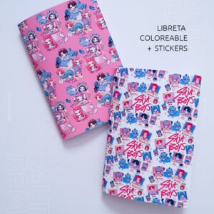 Libreta para colorear – Kpop Saja Boys