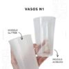 Kit Dúo x10 – Vasos N°1 + Valijita Personalizados | Souvenir Infantil
