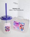 Kit Dúo x10 – Vasos N°1 + Valijita Personalizados | Souvenir Infantil